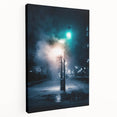 Contemporary City Wall Decor - Moody Winter Urban Scene Print