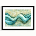Serene Currents – Abstract Fluid Canvas Art in Blue and Mint Tones
