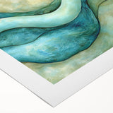 Serene Currents – Abstract Fluid Canvas Art in Blue and Mint Tones