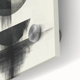 Black and White Geometric Wall Art - Minimalist Abstract Print