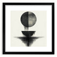 Black and White Geometric Wall Art - Minimalist Abstract Print