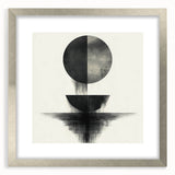 Black and White Geometric Wall Art - Minimalist Abstract Print