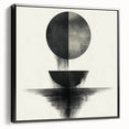 Black and White Geometric Wall Art - Minimalist Abstract Print
