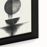 Black and White Geometric Wall Art - Minimalist Abstract Print