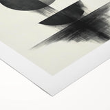 Black and White Geometric Wall Art - Minimalist Abstract Print