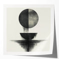 Black and White Geometric Wall Art - Minimalist Abstract Print
