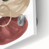 Framed Abstract Geometric Art – Minimalist Wall Art in Earthy Tones