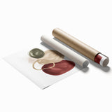 Framed Abstract Geometric Art – Minimalist Wall Art in Earthy Tones