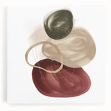 Framed Abstract Geometric Art – Minimalist Wall Art in Earthy Tones