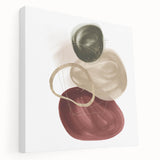 Framed Abstract Geometric Art – Minimalist Wall Art in Earthy Tones