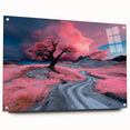 Surreal Pink Tree Landscape – Fantasy Nature Art Print