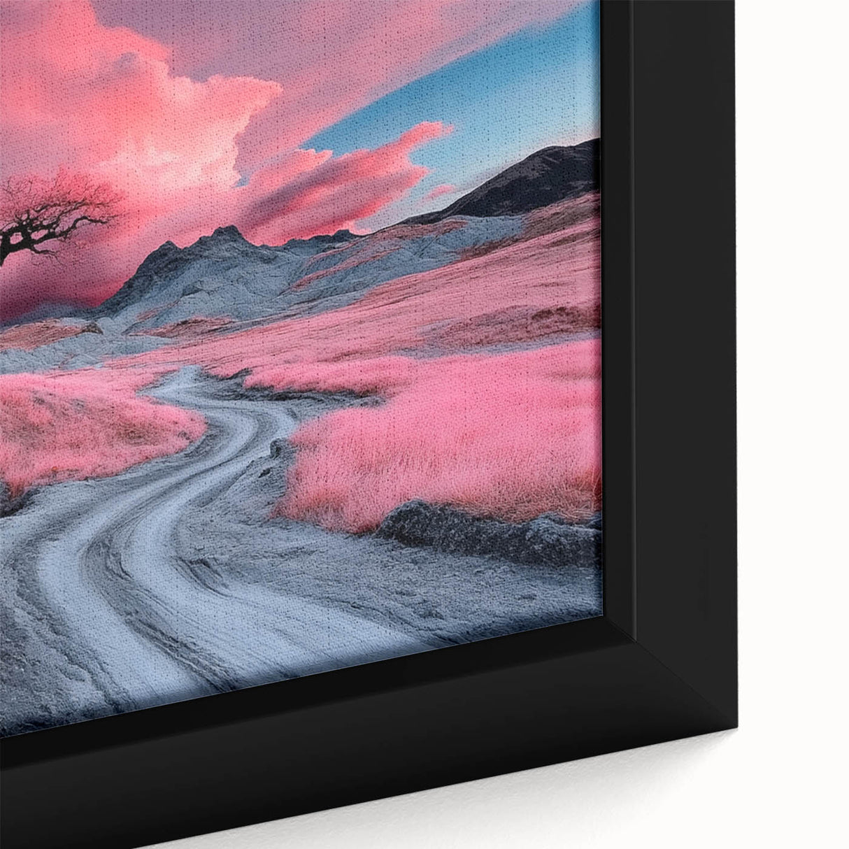 Surreal Pink Tree Landscape – Fantasy Nature Art Print