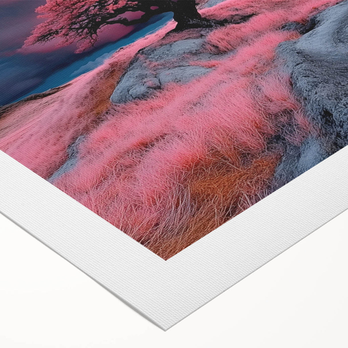 Surreal Pink Tree Landscape – Fantasy Nature Art Print