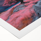 Surreal Pink Tree Landscape – Fantasy Nature Art Print