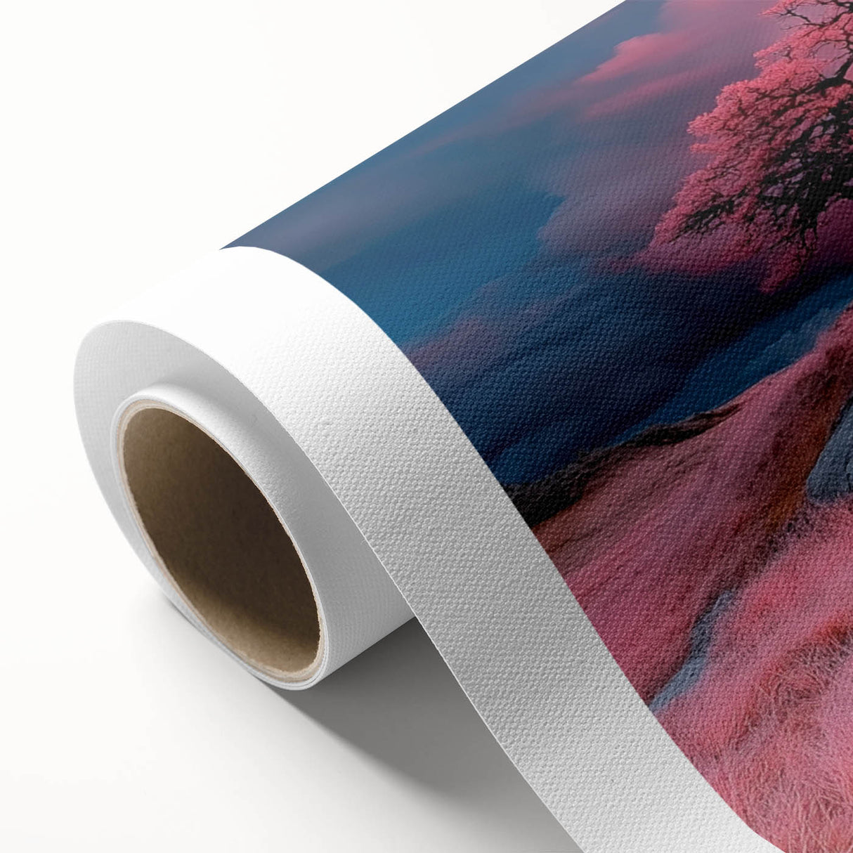 Surreal Pink Tree Landscape – Fantasy Nature Art Print