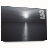 Modern Minimalist Landscape Prints – Monochrome Ocean Horizon