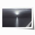 Modern Minimalist Landscape Prints – Monochrome Ocean Horizon