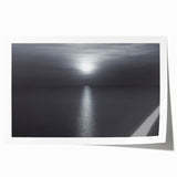 Modern Minimalist Landscape Prints – Monochrome Ocean Horizon