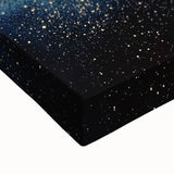 Modern Art Prints - Celestial Gold & Navy Blue Abstract Canvas