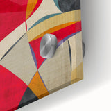 Modern Art Prints – Large Abstract Wall Art in Red, Gold & Teal