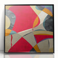 Modern Art Prints – Large Abstract Wall Art in Red, Gold & Teal