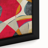 Modern Art Prints – Large Abstract Wall Art in Red, Gold & Teal
