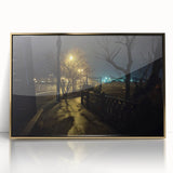 Urban Skyline Canvas Prints - Golden City Night Photography