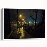 Urban Skyline Canvas Prints - Golden City Night Photography