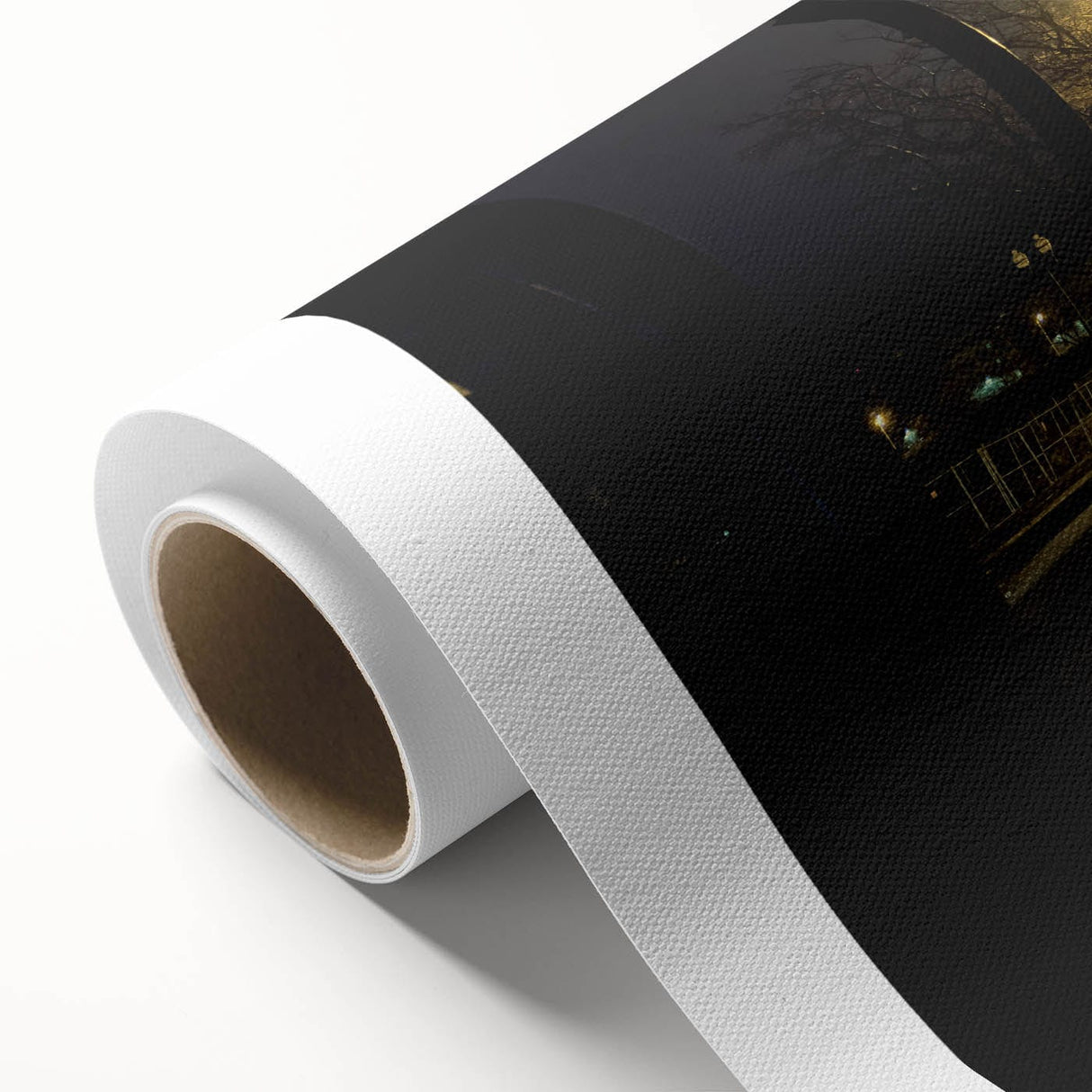 Urban Skyline Canvas Prints - Golden City Night Photography