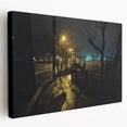 Urban Skyline Canvas Prints - Golden City Night Photography