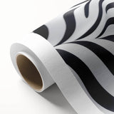 Geometric Abstract Art Prints – Black & White Wave Illusion