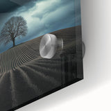 Black and White Minimalist Landscapes – Dramatic Stormy Tree Print