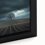 Black and White Minimalist Landscapes – Dramatic Stormy Tree Print