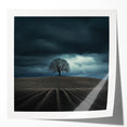 Black and White Minimalist Landscapes – Dramatic Stormy Tree Print