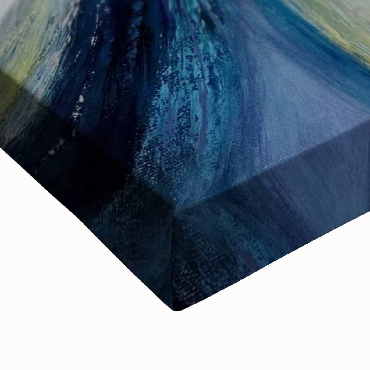 Moody Modern Wall Art – Abstract Gray & Blue Fluid Painting