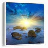 Serene Sunset Wall Art – Tranquil Nature Canvas Prints