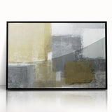 Geometric Abstract Canvas Art – Bold Minimalist Textured Design