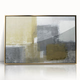 Geometric Abstract Canvas Art – Bold Minimalist Textured Design