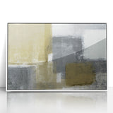 Geometric Abstract Canvas Art – Bold Minimalist Textured Design