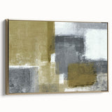 Geometric Abstract Canvas Art – Bold Minimalist Textured Design