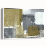 Geometric Abstract Canvas Art – Bold Minimalist Textured Design