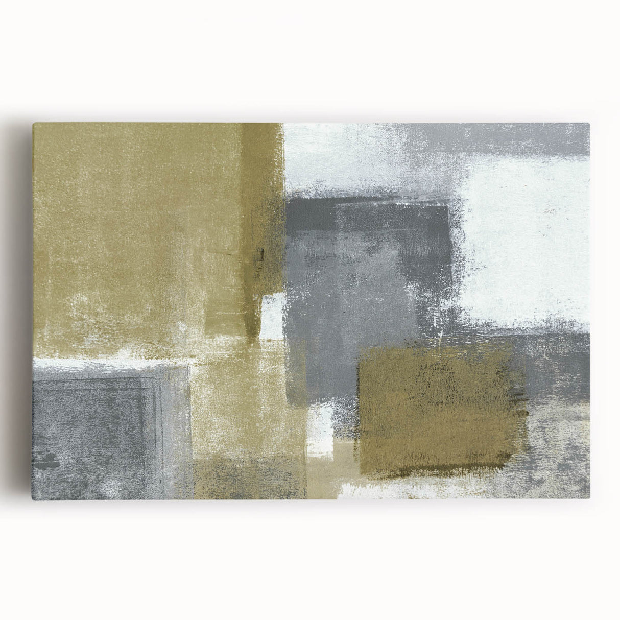 Geometric Abstract Canvas Art – Bold Minimalist Textured Design