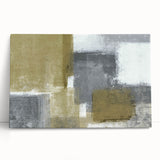 Geometric Abstract Canvas Art – Bold Minimalist Textured Design