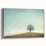 Solitary Tree on Hill - Fine Art Photography Canvas Prints
