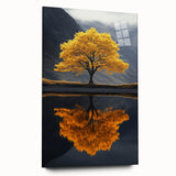 Golden Tree Reflection – Majestic Nature Art Print