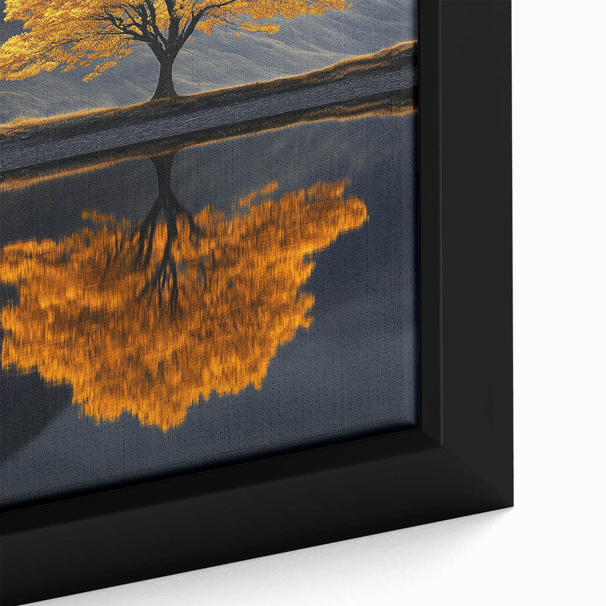 Golden Tree Reflection – Majestic Nature Art Print
