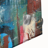 Large Abstract Wall Art – Contemporary Canvas in Blue, Green & Brown