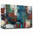 Large Abstract Wall Art – Contemporary Canvas in Blue, Green & Brown