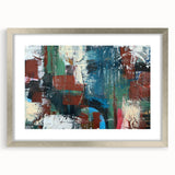 Large Abstract Wall Art – Contemporary Canvas in Blue, Green & Brown