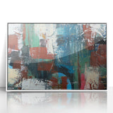 Large Abstract Wall Art – Contemporary Canvas in Blue, Green & Brown